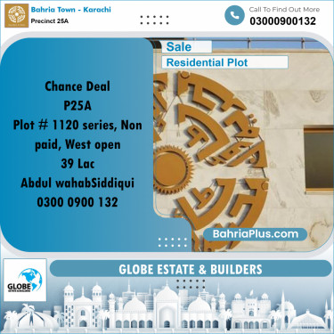 125 Sq. Yards Residential Plot for Sale in Precinct 25A -  Bahria Town, Karachi - (BP-212134)