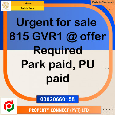 Residential Plot for Sale in Bahria Town, Lahore - (BP-212348)