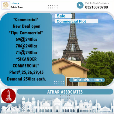 Commercial Plot for Sale in Bahria Town, Lahore - (BP-212477)