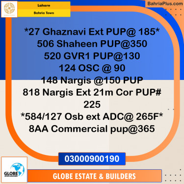 Residential Plot for Sale in Bahria Town, Lahore - (BP-212486)