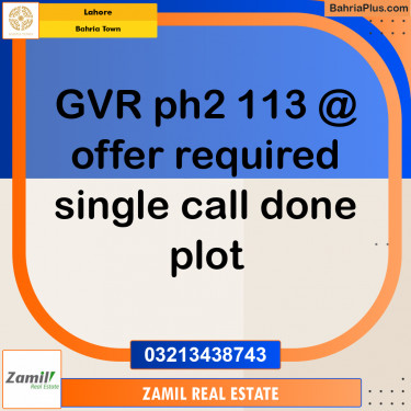10 Marla Residential Plot for Sale in Bahria Town, Lahore - (BP-212591)