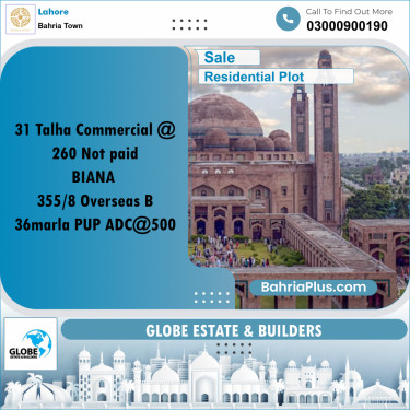 Residential Plot for Sale in Bahria Town, Lahore - (BP-212884)