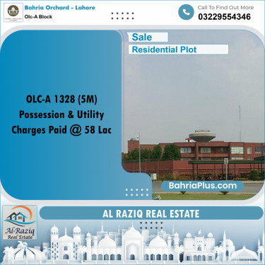 5 Marla Residential Plot for Sale in OLC-A Block -  Bahria Orchard, Lahore - (BP-212935)