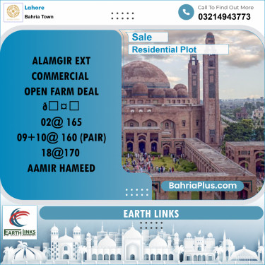 Residential Plot for Sale in Bahria Town, Lahore - (BP-212973)