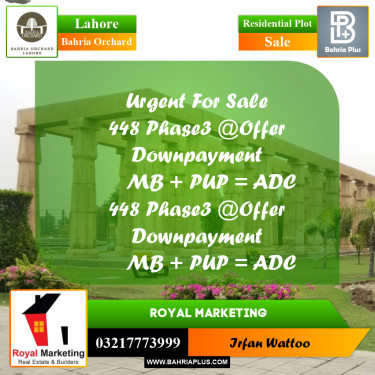 Residential Plot for Sale in Bahria Orchard, Lahore - (BP-212975)