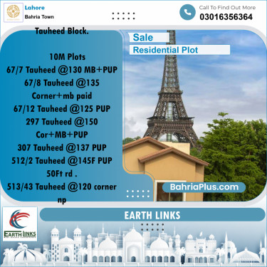 Residential Plot for Sale in Bahria Town, Lahore - (BP-213042)