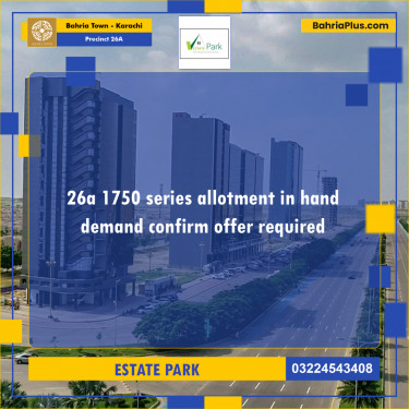125 Sq. Yards Residential Plot for Sale in Precinct 26A -  Bahria Town, Karachi - (BP-213051)