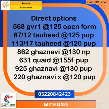 Residential Plot for Sale in Bahria Town, Lahore - (BP-213062)
