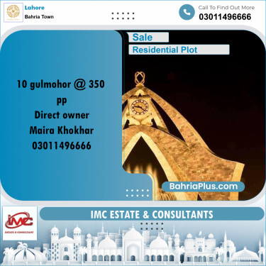 Residential Plot for Sale in Bahria Town, Lahore - (BP-213117)