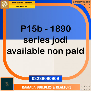 125 Sq. Yards Residential Plot for Sale in Precinct 15-B -  Bahria Town, Karachi - (BP-213173)