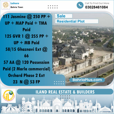 Residential Plot for Sale in Bahria Town, Lahore - (BP-213393)