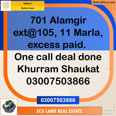 Residential Plot for Sale in Bahria Town, Lahore - (BP-213440)