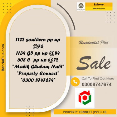 Residential Plot for Sale in Bahria Orchard, Lahore - (BP-213520)