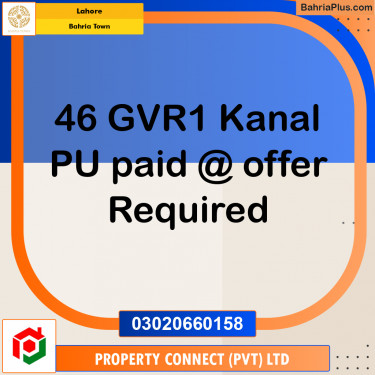 Residential Plot for Sale in Bahria Town, Lahore - (BP-213541)