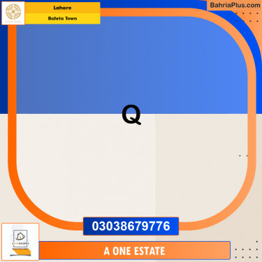 Residential Plot for Sale in Bahria Town, Lahore - (BP-213616)