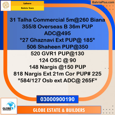 Residential Plot for Sale in Bahria Town, Lahore - (BP-213691)