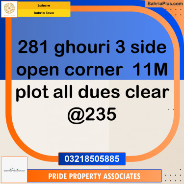 Residential Plot for Sale in Bahria Town, Lahore - (BP-213739)