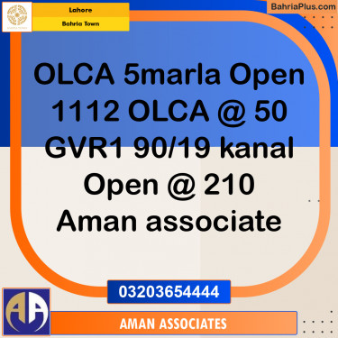 Residential Plot for Sale in Bahria Town, Lahore - (BP-213843)