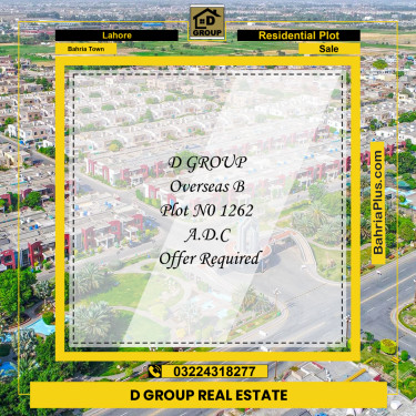 Residential Plot for Sale in Bahria Town, Lahore - (BP-213896)