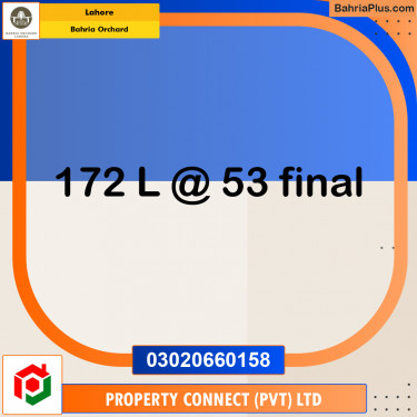 Residential Plot for Sale in Bahria Orchard, Lahore - (BP-213930)