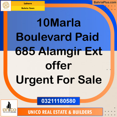 Residential Plot for Sale in Bahria Town, Lahore - (BP-214253)
