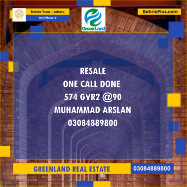 10 Marla Residential Plot for Sale in Golf Phase 2 -  Bahria Town, Lahore - (BP-214285)