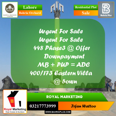 Residential Plot for Sale in Bahria Orchard, Lahore - (BP-214302)