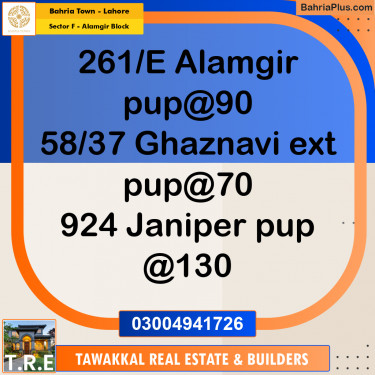10 Marla Residential Plot for Sale in Sector F - Alamgir Block -  Bahria Town, Lahore - (BP-214347)
