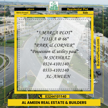 Residential Plot for Sale in Bahria Orchard, Lahore - (BP-214372)