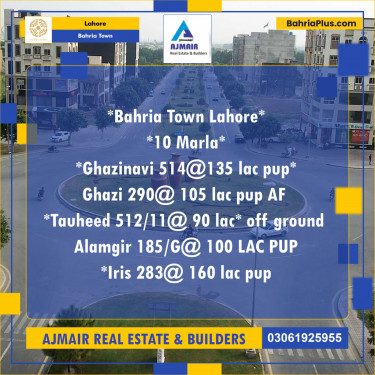 Residential Plot for Sale in Bahria Town, Lahore - (BP-214872)