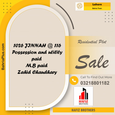 5 Marla Residential Plot for Sale in Bahria Town, Lahore - (BP-214895)