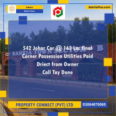 Residential Plot for Sale in Bahria Town, Lahore - (BP-214980)