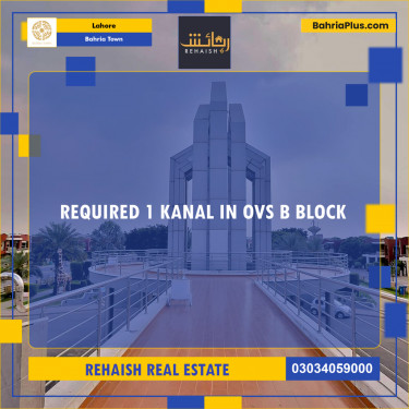 Residential Plot for Sale in Bahria Town, Lahore - (BP-215060)