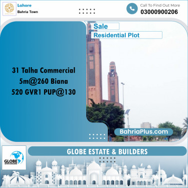 Residential Plot for Sale in Bahria Town, Lahore - (BP-215188)