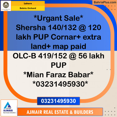 Residential Plot for Sale in Bahria Orchard, Lahore - (BP-215278)