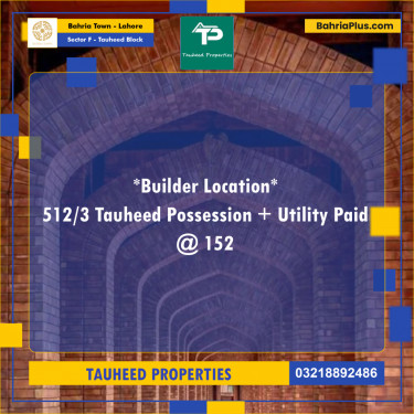 10 Marla Residential Plot for Sale in Sector F - Tauheed Block -  Bahria Town, Lahore - (BP-215302)