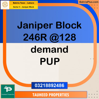10 Marla Residential Plot for Sale in Sector C - Janiper Block -  Bahria Town, Lahore - (BP-215306)