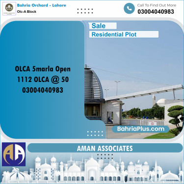 Residential Plot for Sale in OLC-A Block -  Bahria Orchard, Lahore - (BP-215484)