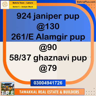 10 Marla Residential Plot for Sale in Sector C - Janiper Block -  Bahria Town, Lahore - (BP-215636)