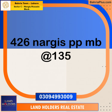 10 Marla Residential Plot for Sale in Sector C - Nargis/Hussain Block -  Bahria Town, Lahore - (BP-215658)