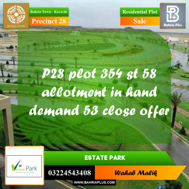 125 Sq. Yards Residential Plot for Sale in Precinct 28 -  Bahria Town, Karachi - (BP-215697)
