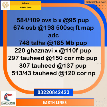 Residential Plot for Sale in Bahria Town, Lahore - (BP-215711)