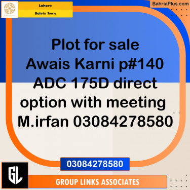 Residential Plot for Sale in Bahria Town, Lahore - (BP-215834)