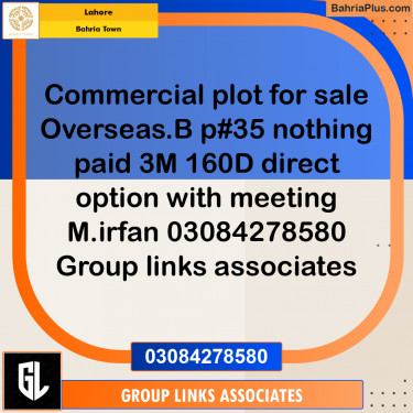 Residential Plot for Sale in Bahria Town, Lahore - (BP-215835)
