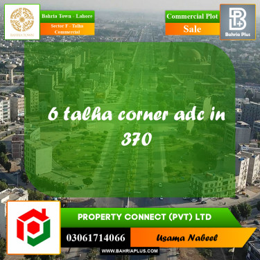 Commercial Plot for Sale in Sector F - Talha Commercial -  Bahria Town, Lahore - (BP-215931)
