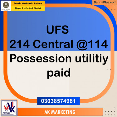 10 Marla Residential Plot for Sale in Phase 1 - Central District -  Bahria Orchard, Lahore - (BP-216209)