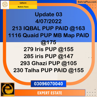 10 Marla Residential Plot for Sale in Bahria Town, Lahore - (BP-216346)