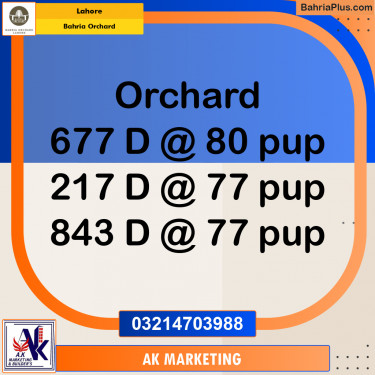 Residential Plot for Sale in Bahria Orchard, Lahore - (BP-216558)