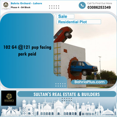 10 Marla Residential Plot for Sale in Phase 4 - G4 Block -  Bahria Orchard, Lahore - (BP-216572)