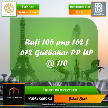 Residential Plot for Sale in Bahria Town, Lahore - (BP-216758)
